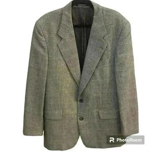 Blazer Sportscoat 100% Virgin Wool size 42 R 42R Two Button Placket